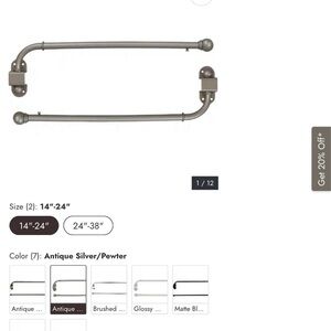 Drape/curtain swing arm